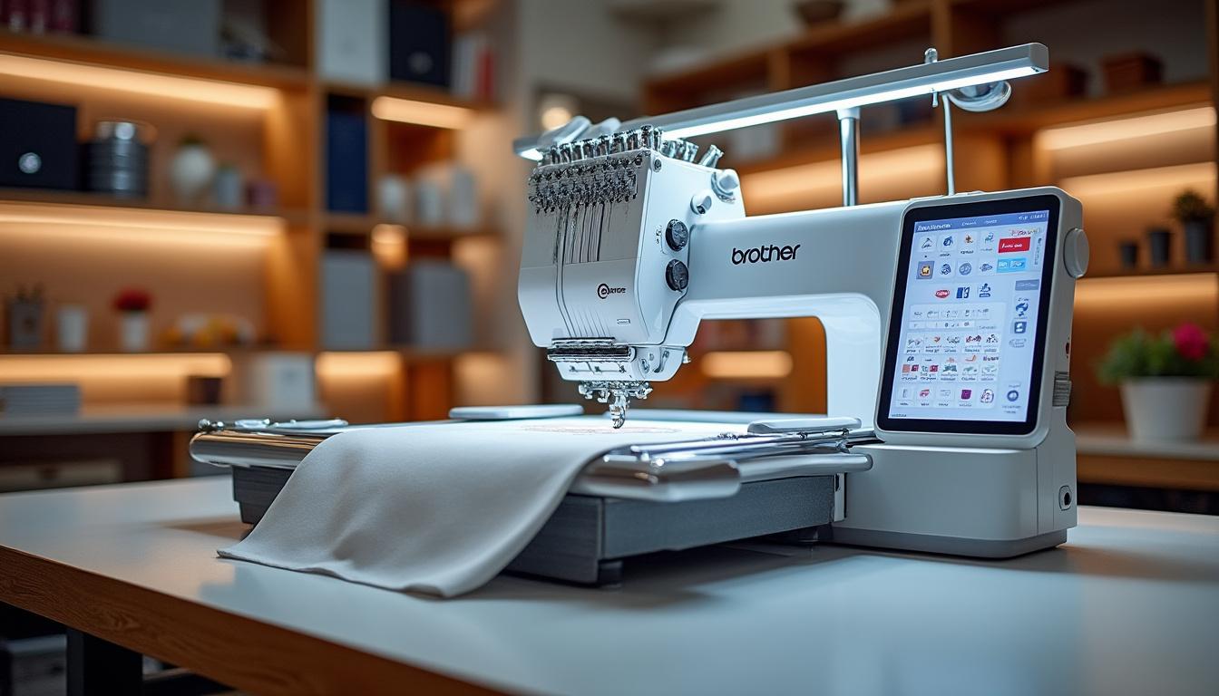 découvrez la brother pr1055x, la machine à broder multifonction idéale pour réaliser des créations uniques et professionnelles avec une précision exceptionnelle.