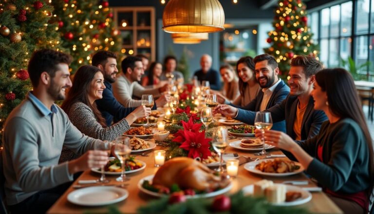 découvrez nos astuces et inspirations pour organiser un repas de noël en entreprise réussi, alliant convivialité, décoration festive et animations pour une fête mémorable.
