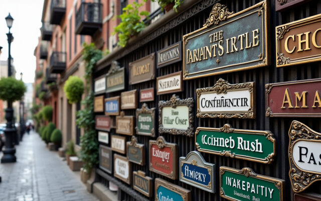 découvrez les secrets méconnus des plaques de rue : leur histoire fascinante et le design qui les rend uniques dans nos villes.
