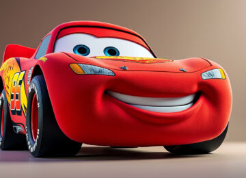 découvrez la peluche géante de 55 cm flash mcqueen, la voiture de course rouge emblématique de disney cars, parfaite pour les fans et les collectionneurs.